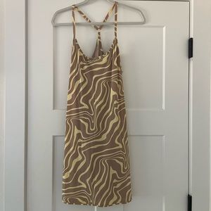 Outdoor voices Yellow Zebra Exercise Dress - L 🦓🍋